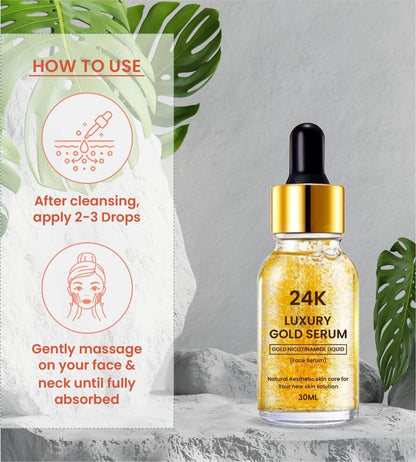 24k Luxury gold serum